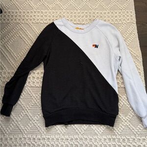 Aviator Nation Vintage Black and White Sweatshirt